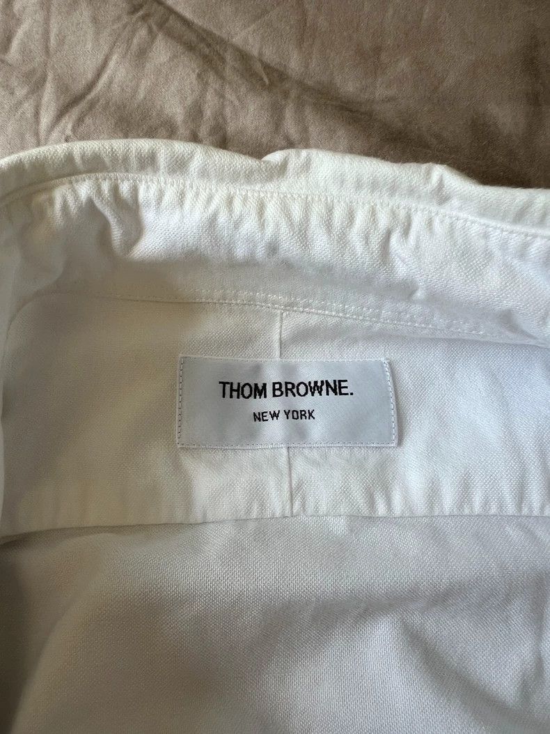 Thom Browne Thom Browne White Striped Shirt - dmc Size US S / EU 44-46 / 1 - 2 Thumbnail