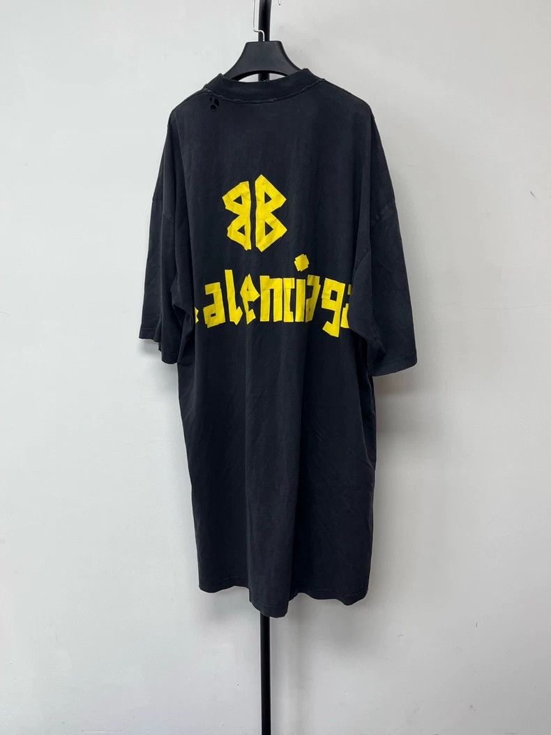 Balenciaga Balenciaga Tape Logo Print Short Sleeve T-shirt - dmc Size US M / EU 48-50 / 2 - 2 Thumbnail