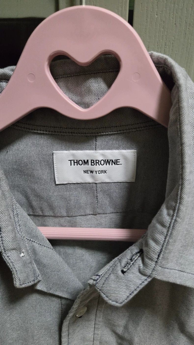 Thom Browne THOM BROWNE Blue Striped Button-Up Shirt - dmc Size US S / EU 44-46 / 1 - 3 Thumbnail