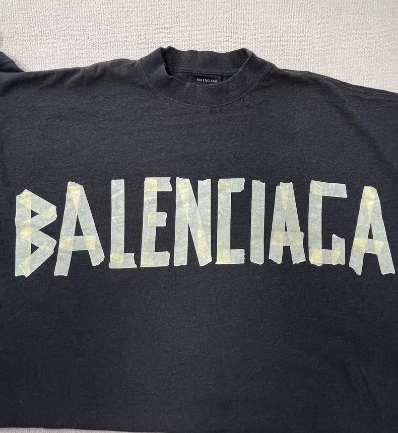 Balenciaga Balenciaga Logo Print Crewneck Short Sleeve T-shirt - dmc Size US S / EU 44-46 / 1 - 3 Thumbnail