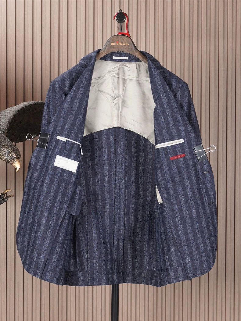 Brunello Cucinelli Brunello Cucinelli Alpaca Linen Blazer - dmc Size US M / EU 48-50 / 2 - 2 Thumbnail