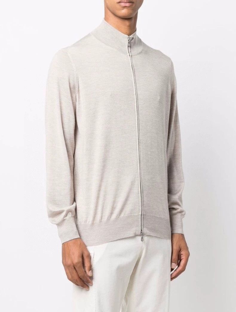 Brunello Cucinelli Brunello Cucinelli Cashmere Silk Zip Jacket - dmc Size US XXL / EU 58 / 5 - 2 Thumbnail