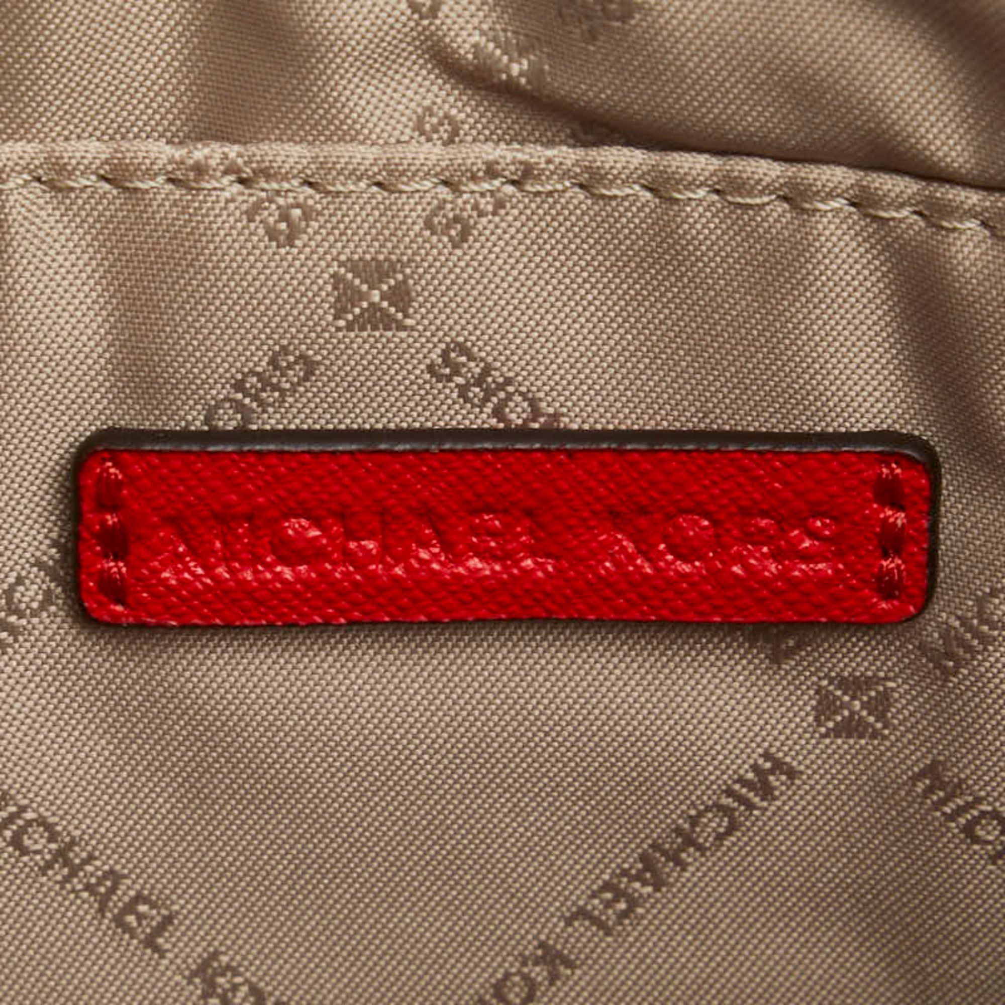 Michael Kors Michael Kors Butterfly Motif Clutch Bag/Second Bag Red Leather Women's Size ONE SIZE - 8 Thumbnail
