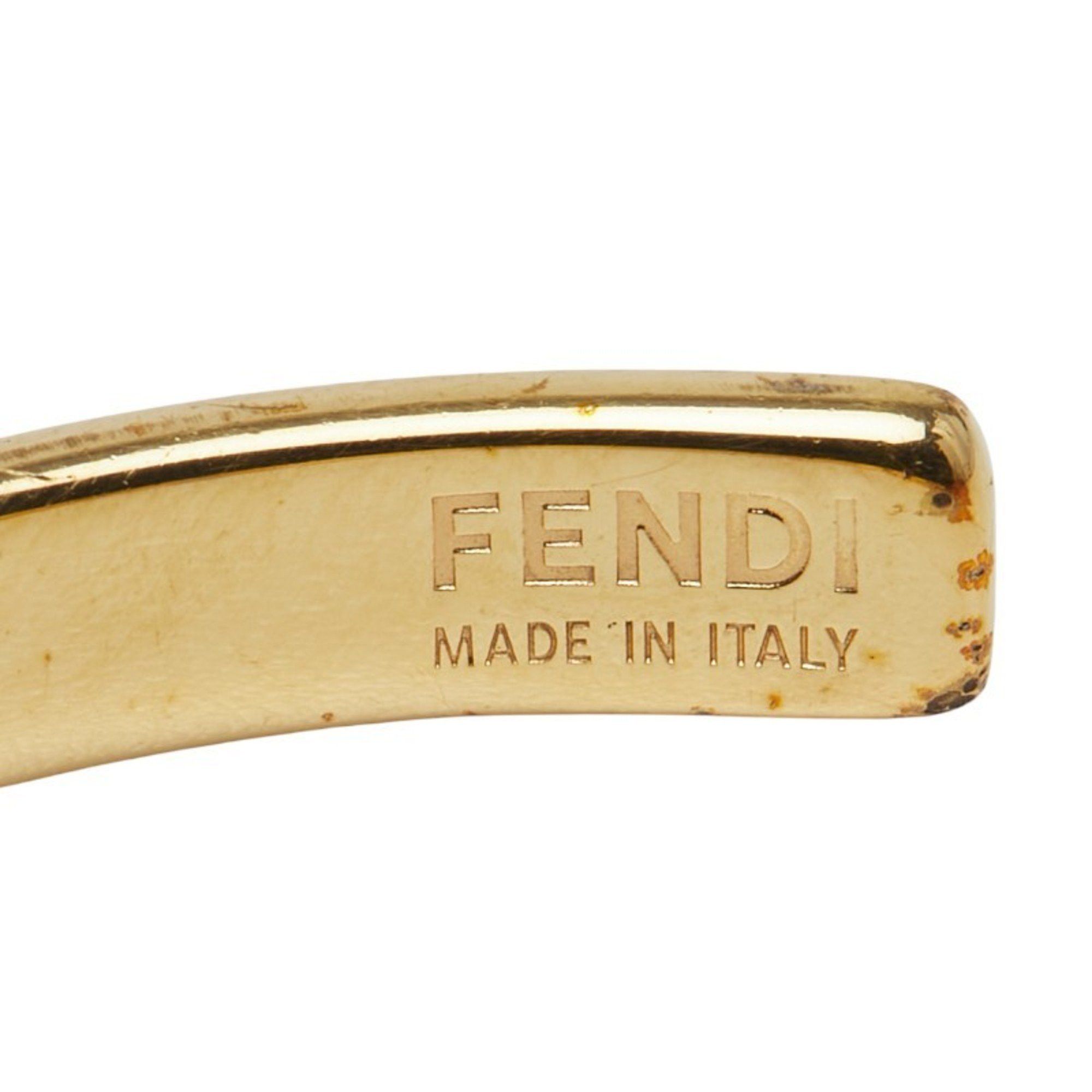 Fendi Fendi F is Rhinestone Bracelet, Size: S, Gold Plated, Women's, FENDI Size ONE SIZE - 4 Thumbnail