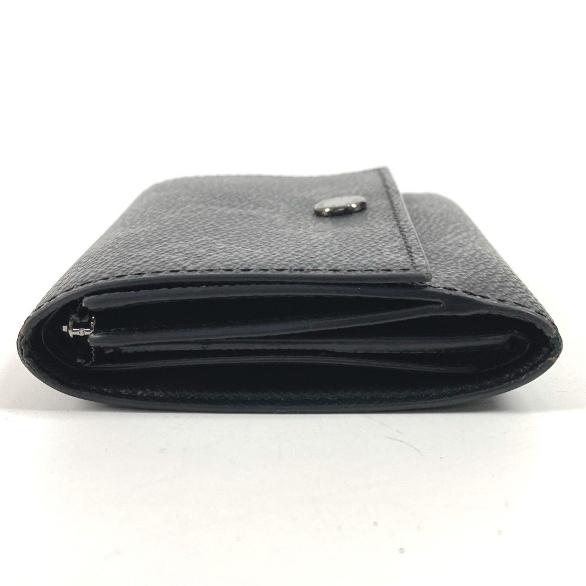 Louis Vuitton LOUIS VUITTON M12598 Monogram Eclipse Victor Wallet, Compact Trifold Canvas, Black, for Men and Women Size ONE SIZE - 4 Thumbnail