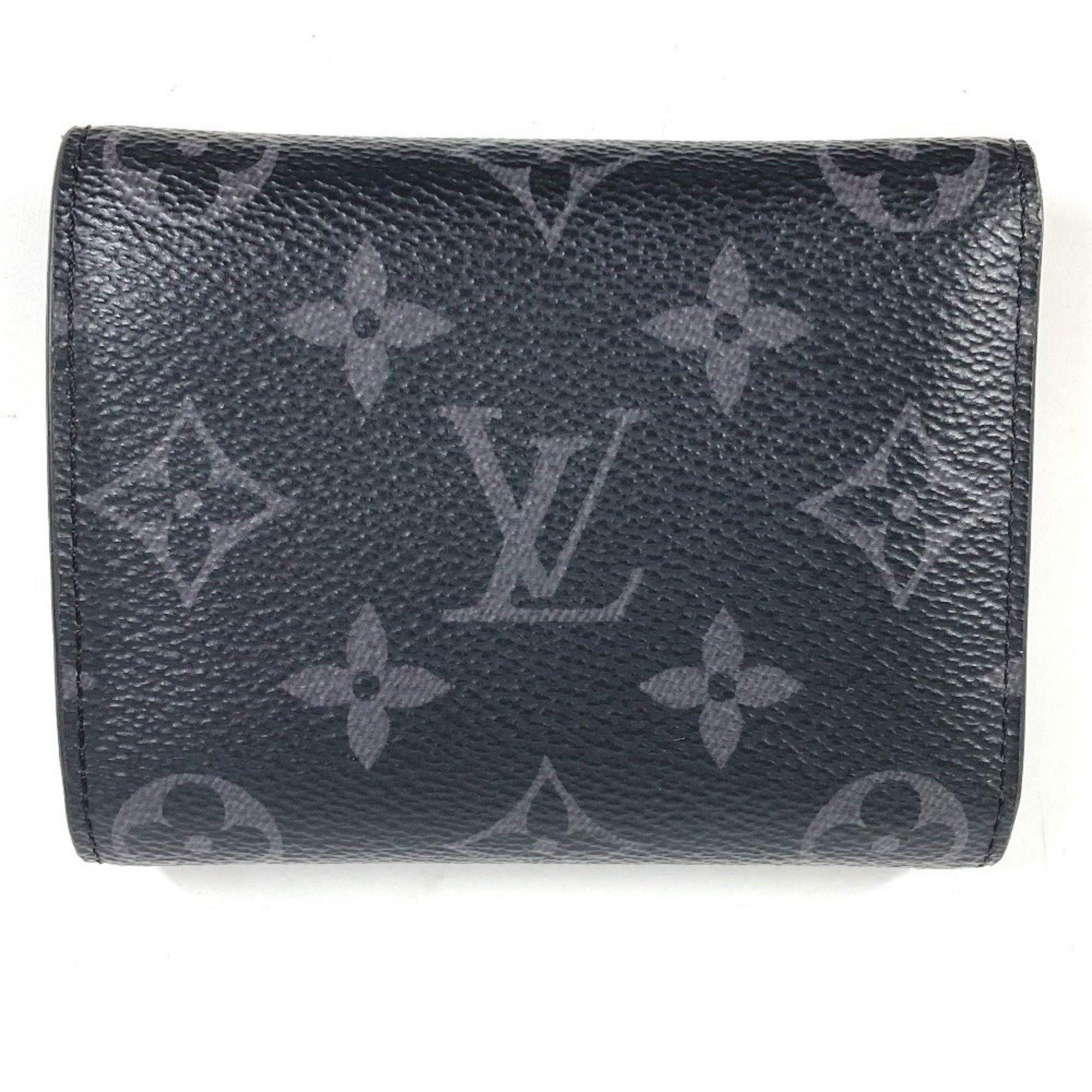 Louis Vuitton LOUIS VUITTON M12598 Monogram Eclipse Victor Wallet, Compact Trifold Canvas, Black, for Men and Women Size ONE SIZE - 2 Thumbnail