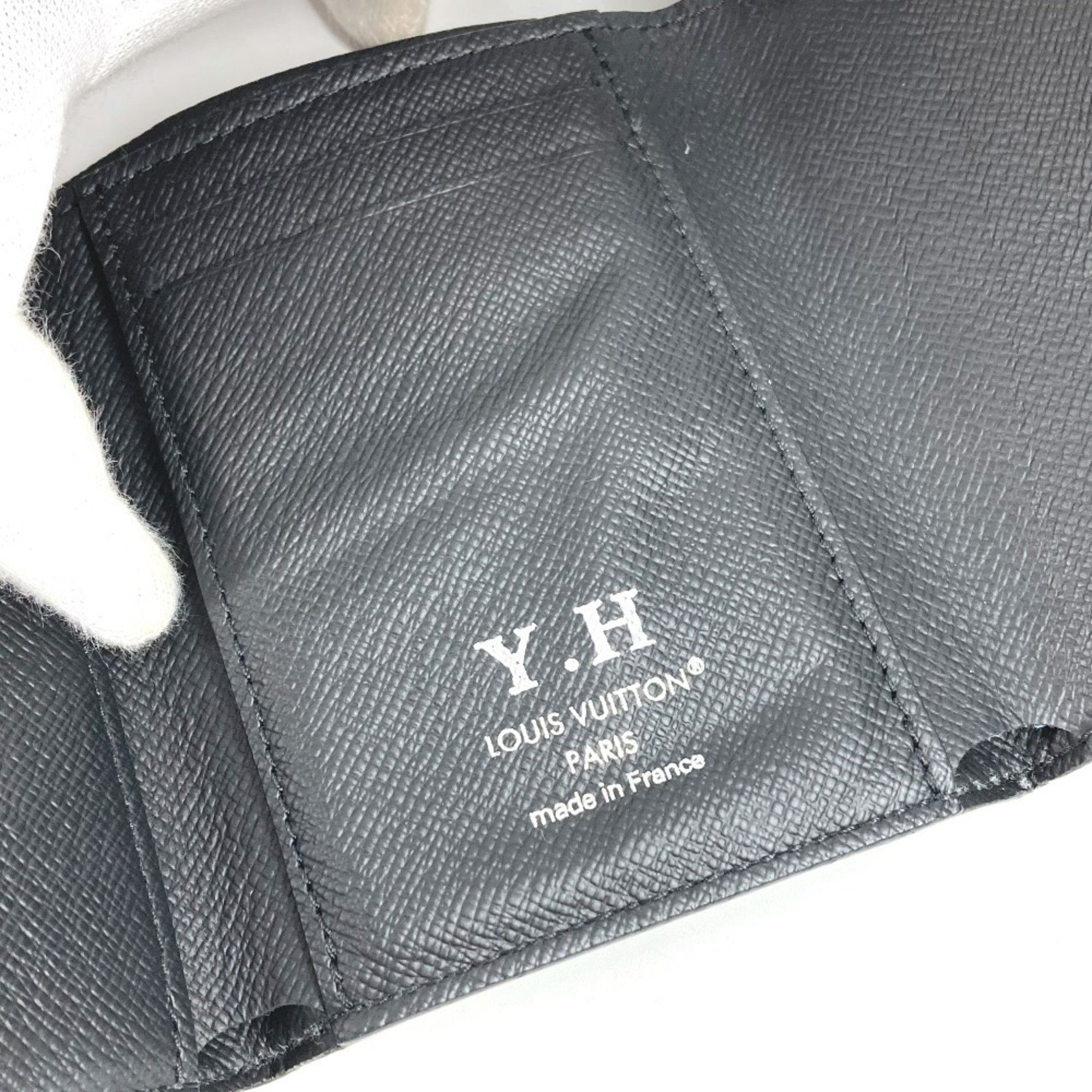 Louis Vuitton LOUIS VUITTON M12598 Monogram Eclipse Victor Wallet, Compact Trifold Canvas, Black, for Men and Women Size ONE SIZE - 15 Thumbnail