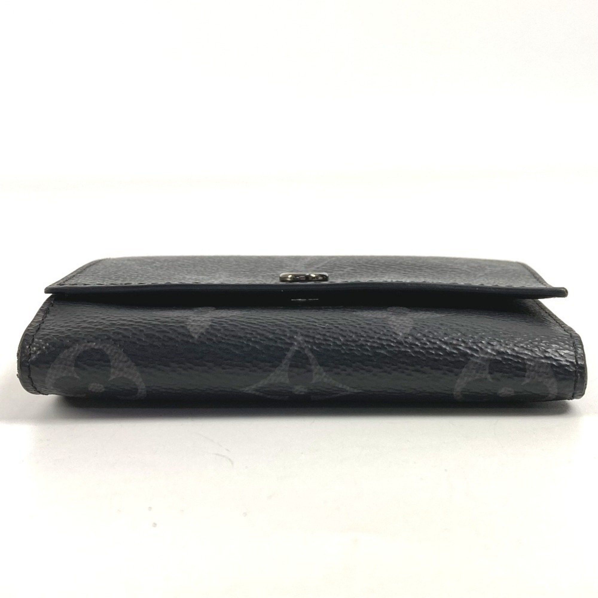 Louis Vuitton LOUIS VUITTON M12598 Monogram Eclipse Victor Wallet, Compact Trifold Canvas, Black, for Men and Women Size ONE SIZE - 5 Thumbnail