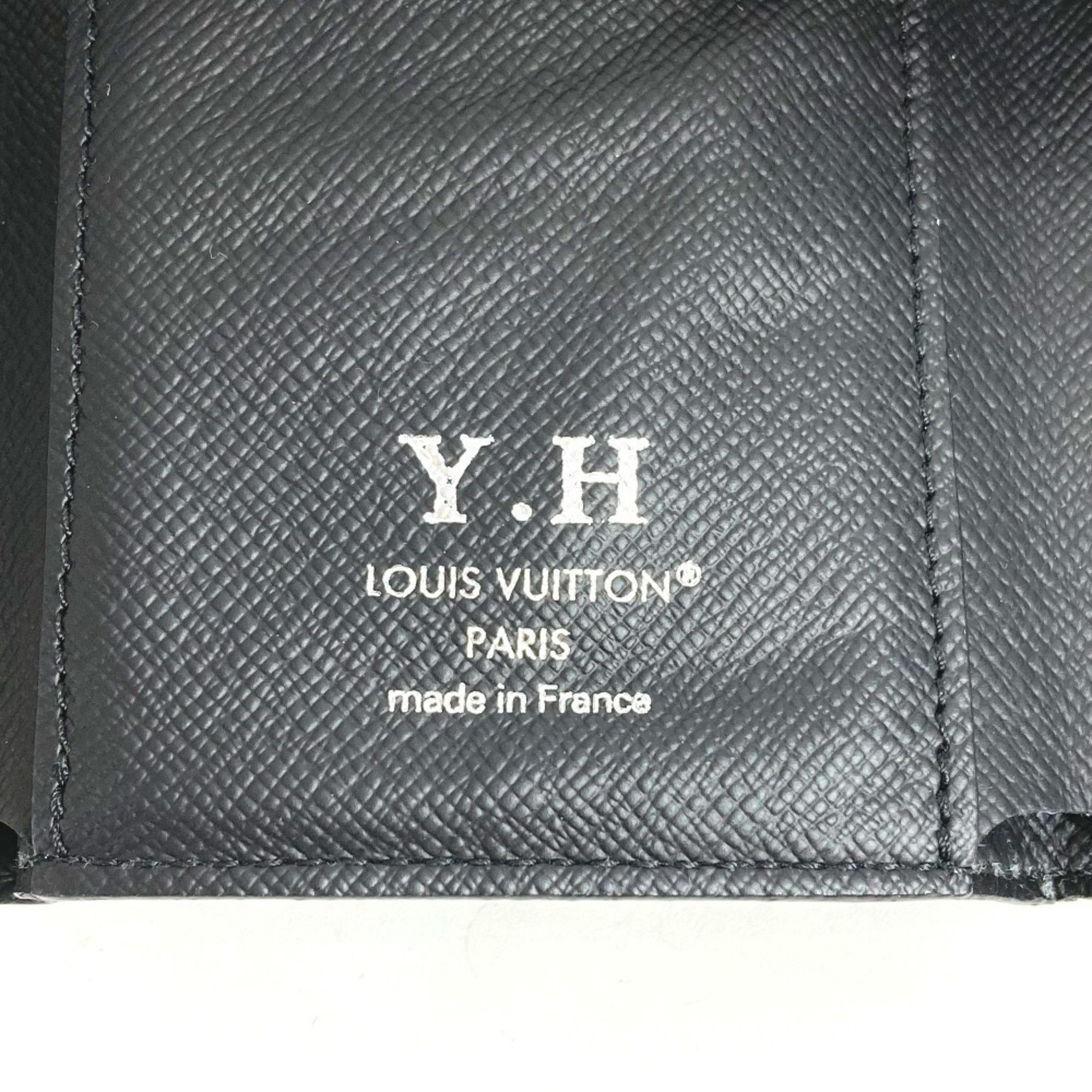 Louis Vuitton LOUIS VUITTON M12598 Monogram Eclipse Victor Wallet, Compact Trifold Canvas, Black, for Men and Women Size ONE SIZE - 11 Thumbnail