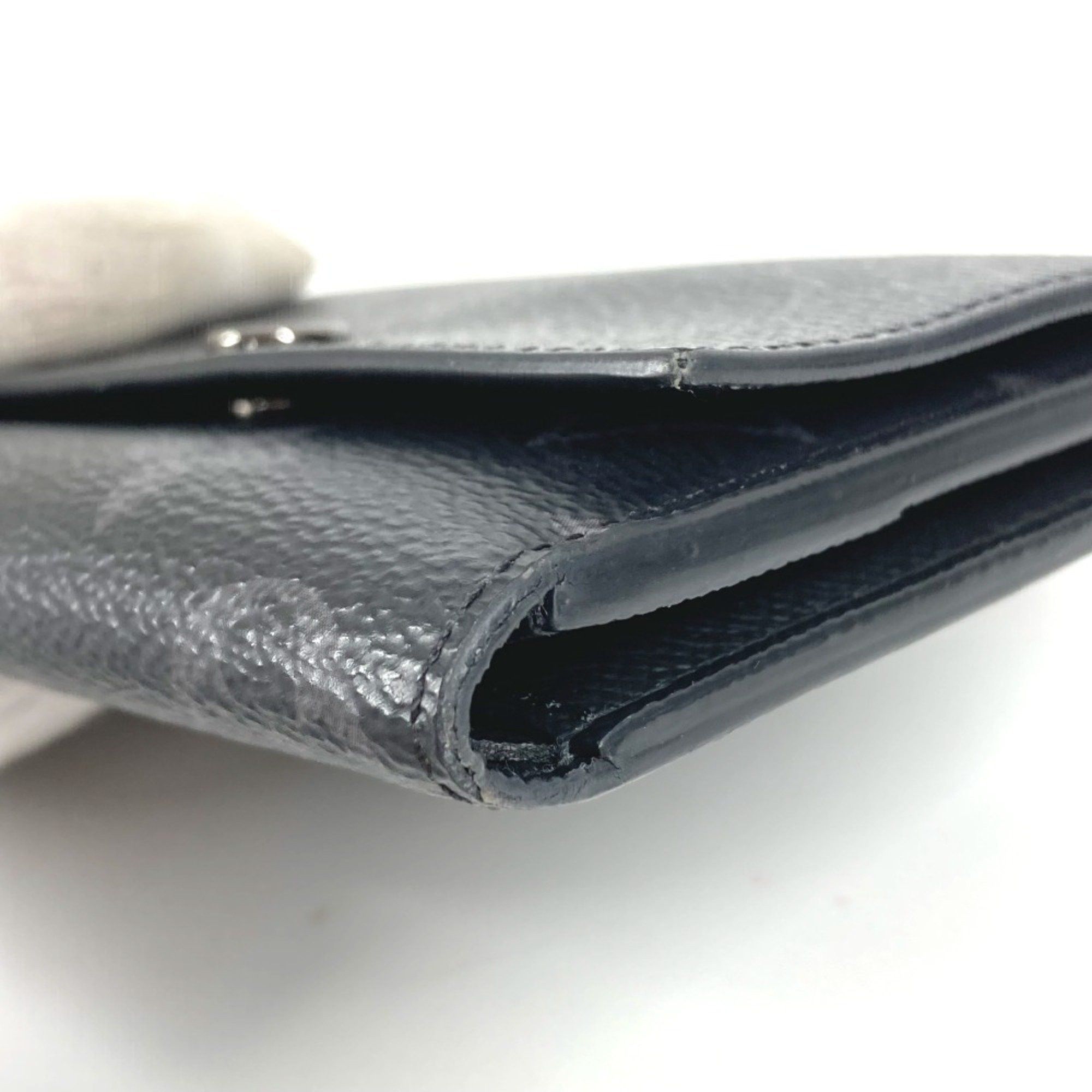 Louis Vuitton LOUIS VUITTON M12598 Monogram Eclipse Victor Wallet, Compact Trifold Canvas, Black, for Men and Women Size ONE SIZE - 6 Thumbnail