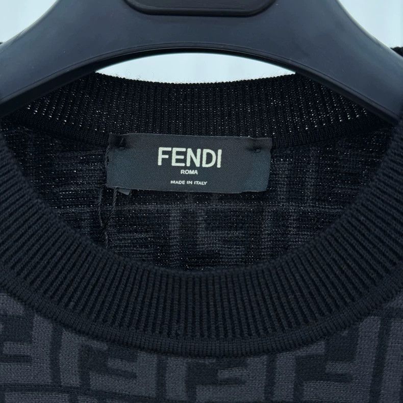 Fendi Fendi Monogram Print Colorblock Knit Sweater - dmc Size US M / EU 48-50 / 2 - 5 Thumbnail