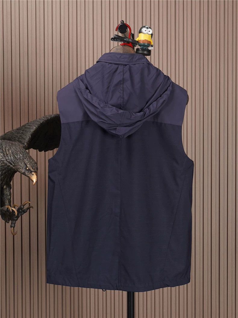 Brunello Cucinelli Brunello Cucinelli Men's Hooded Vest - dmc Size US M / EU 48-50 / 2 - 4 Thumbnail