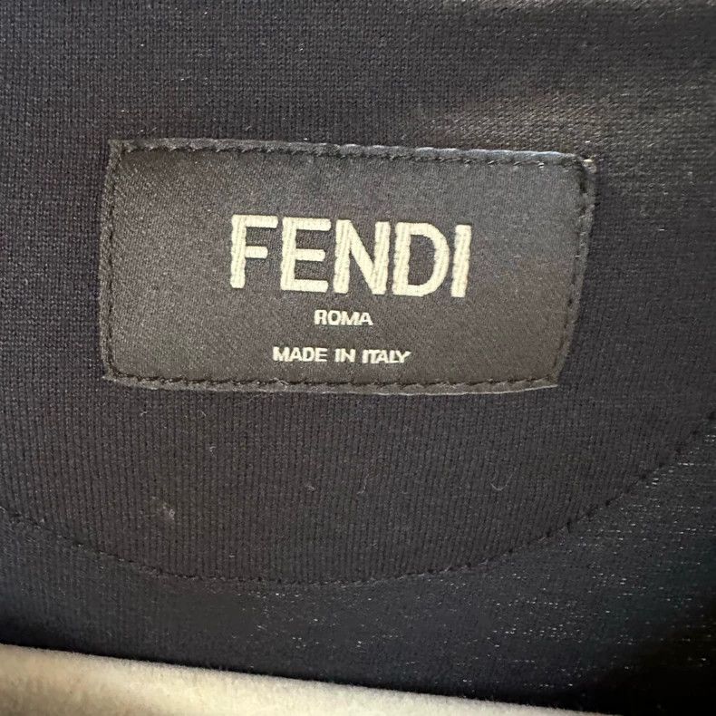 Fendi Fendi Black Monster Logo Short Sleeve T-shirt - dmc Size US M / EU 48-50 / 2 - 2 Thumbnail