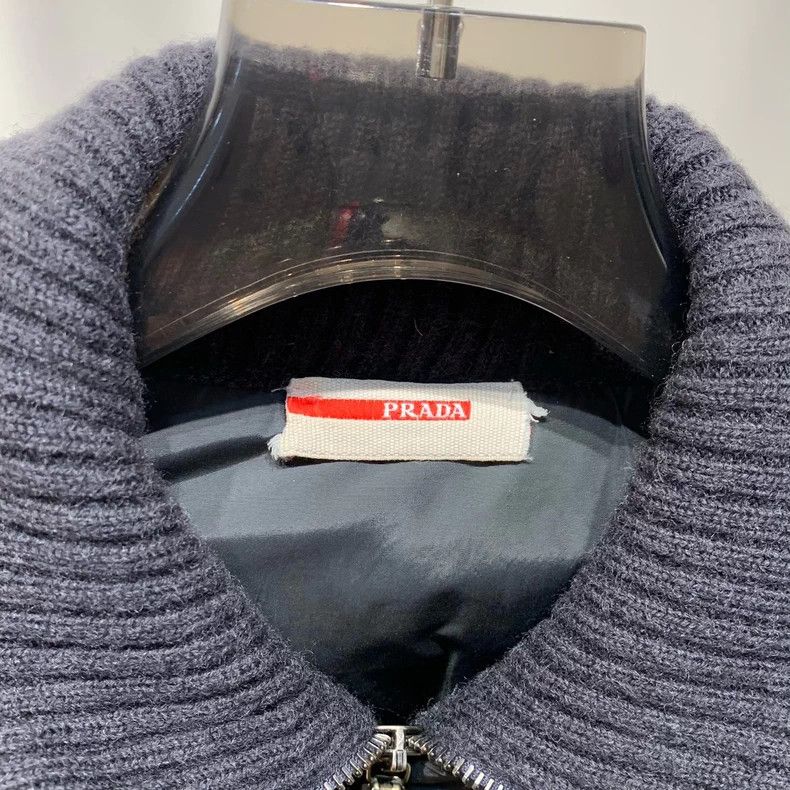 Prada Prada Classic Knit Panel Jacket - dmc Size US L / EU 52-54 / 3 - 3 Thumbnail