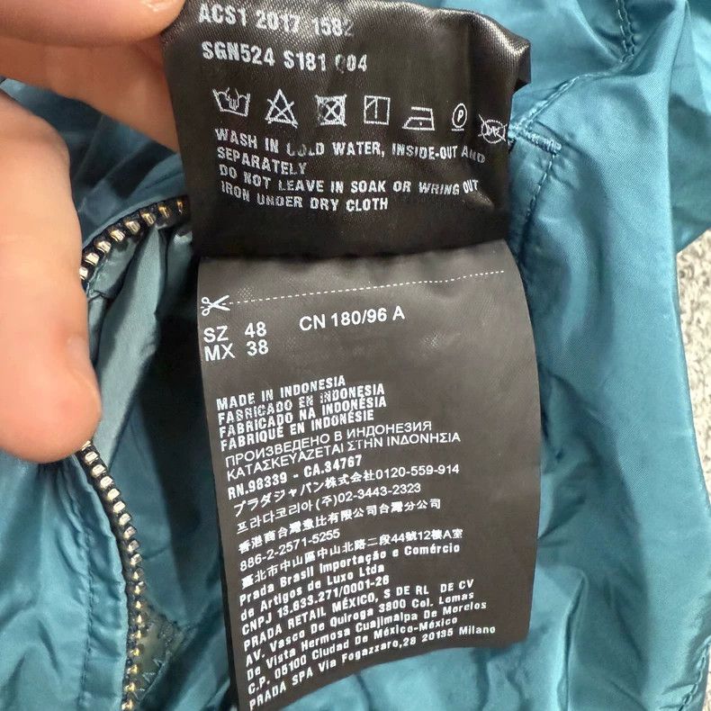 Prada Prada Reversible Nylon Jacket Blue - dmc Size US M / EU 48-50 / 2 - 5 Thumbnail