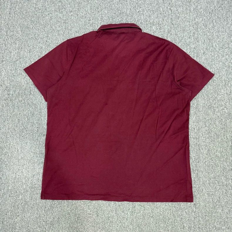 Prada Prada Burgundy Logo Short Sleeve Polo - dmc Size US XXL / EU 58 / 5 - 2 Thumbnail