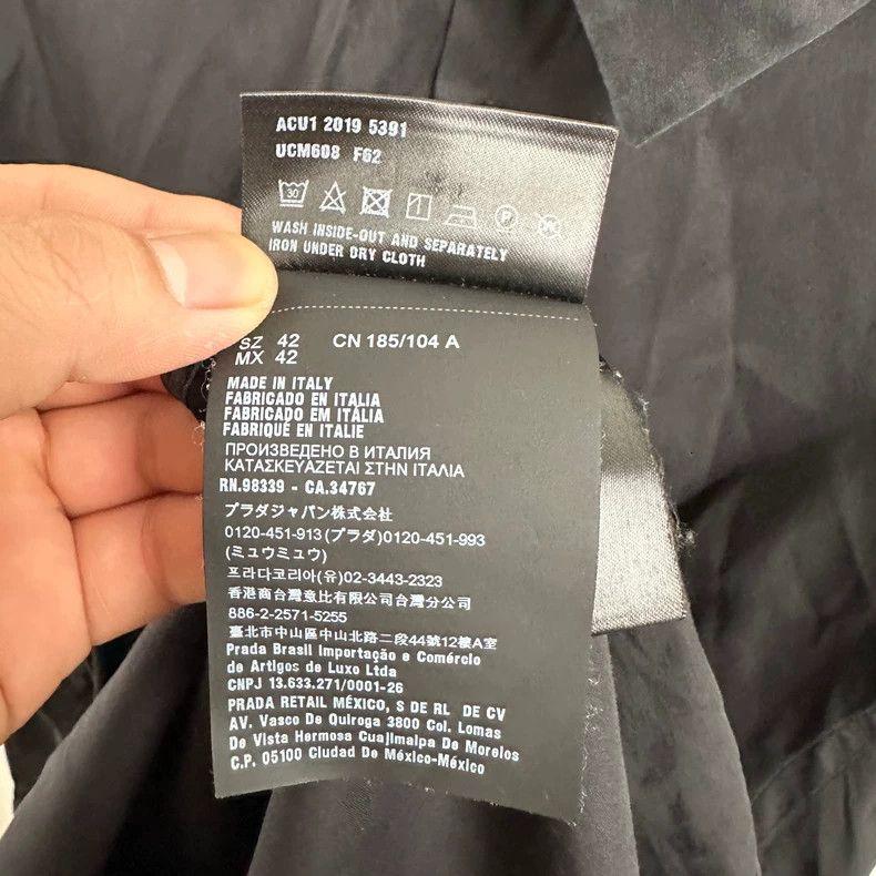 Prada Prada Black Long Sleeve Shirt - dmc Size US M / EU 48-50 / 2 - 5 Thumbnail