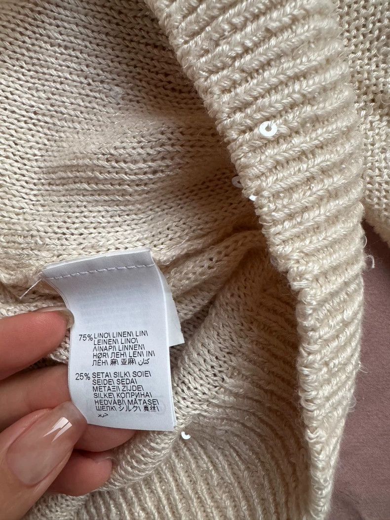 Brunello Cucinelli Brunello Cucinelli Linen Sequin Top - dmc Size US M / EU 48-50 / 2 - 4 Thumbnail