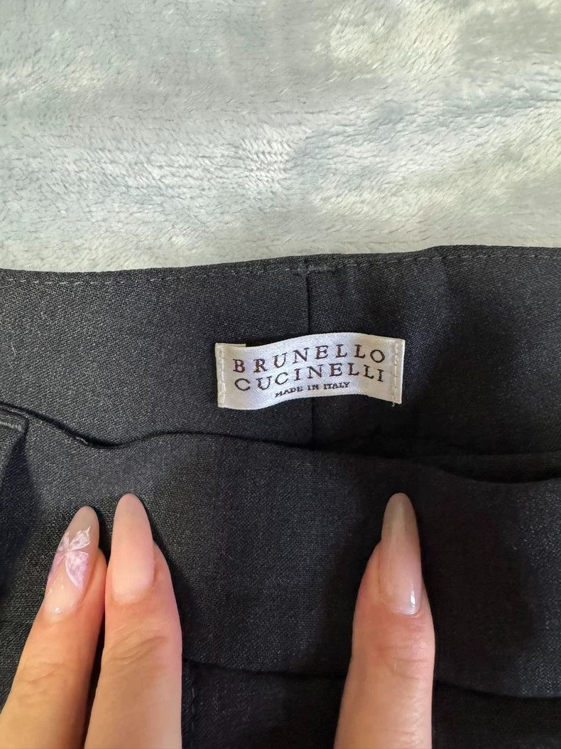 Bottega Veneta Brunello Cucinelli Gray Wool Pants - dmc Size US 38 / EU 54 - 3 Thumbnail