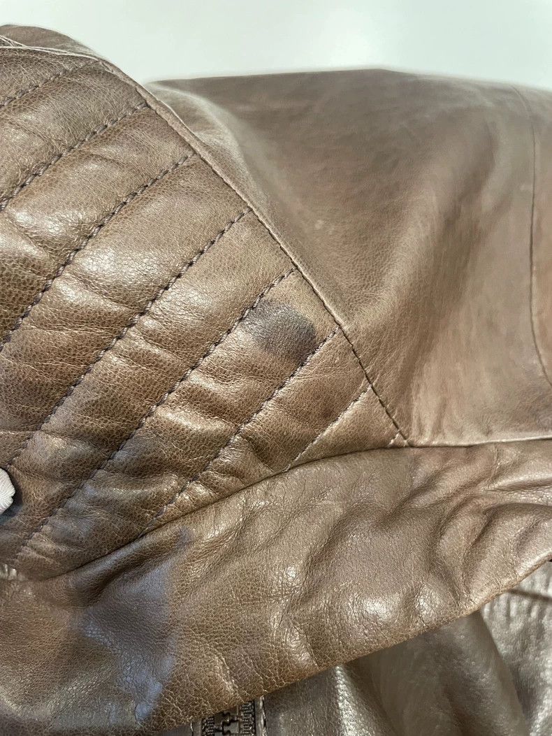 Brunello Cucinelli Brunello Cucinelli Brown Leather Jacket - dmc Size US XL / EU 56 / 4 - 9 Thumbnail