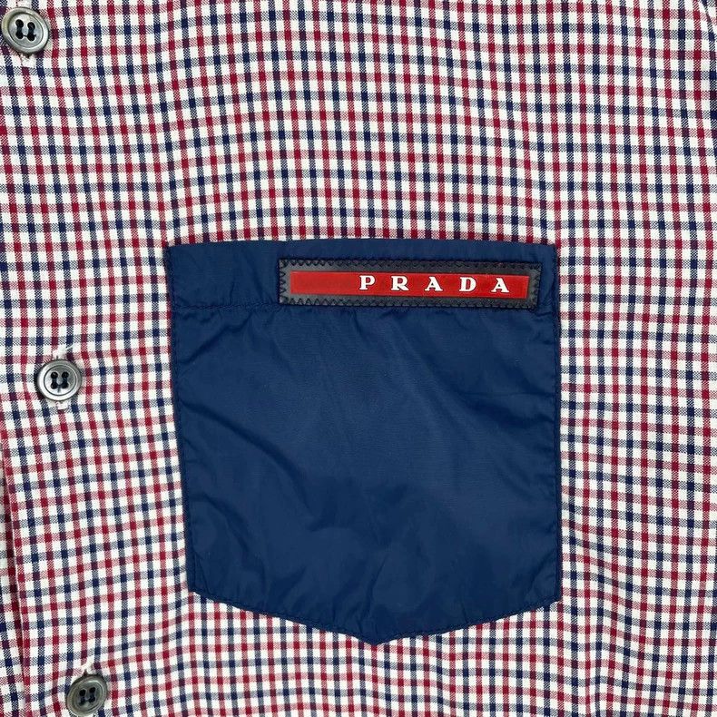 Prada Prada Check Pocket Short Sleeve Shirt - dmc Size US M / EU 48-50 / 2 - 6 Thumbnail