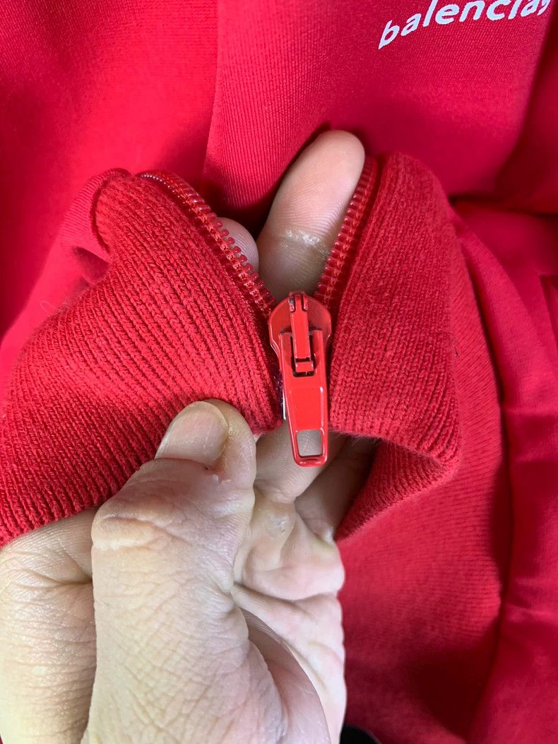 Balenciaga Balenciaga Red Long Sleeve Jacket - dmc Size US XL / EU 56 / 4 - 5 Thumbnail
