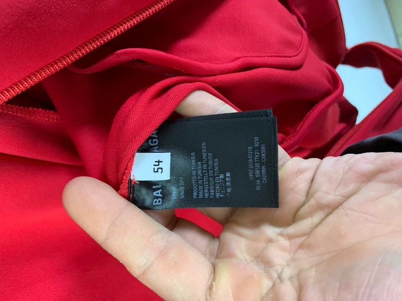 Balenciaga Balenciaga Red Long Sleeve Jacket - dmc Size US XL / EU 56 / 4 - 4 Thumbnail