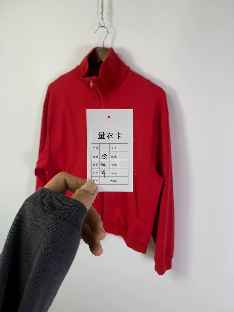 Balenciaga Balenciaga Red Long Sleeve Jacket - dmc Size US XL / EU 56 / 4 - 6 Thumbnail