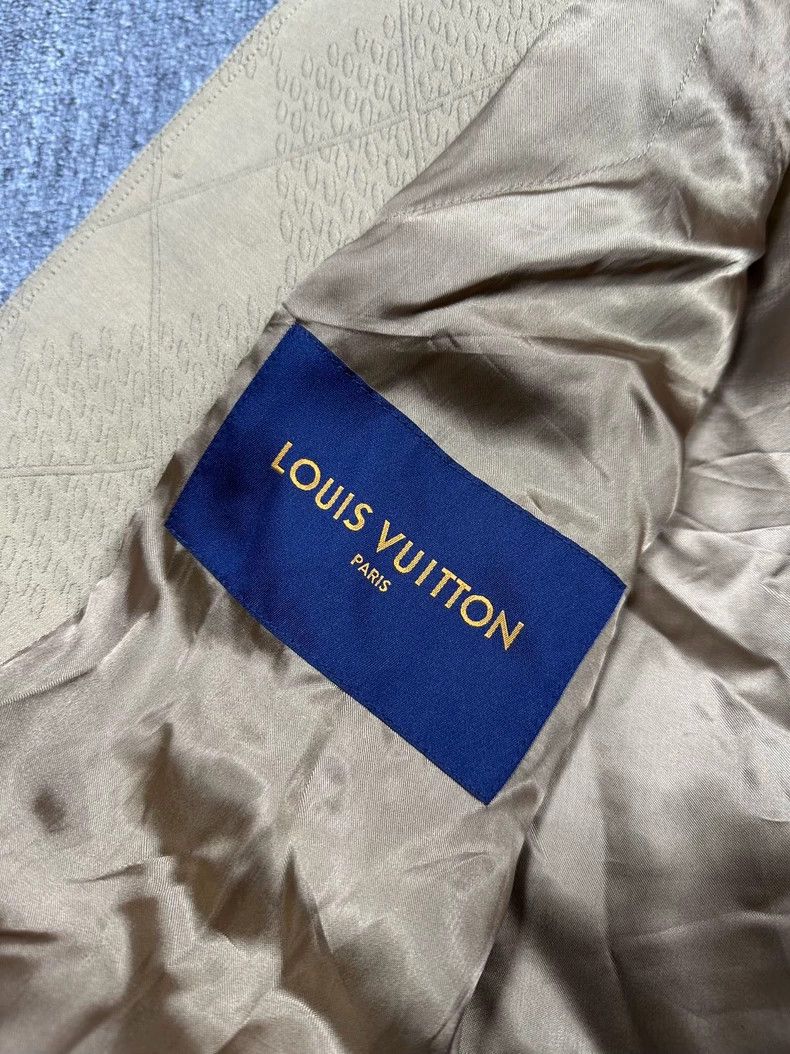 Louis Vuitton LV x Pharrell Beige Logo Long Trench Coat - dmc Size US XXS / EU 40 - 5 Thumbnail