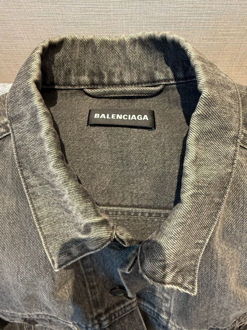 Balenciaga Balenciaga Denim Jacket Size 48 - dmc Size US XL / EU 56 / 4 - 3 Thumbnail