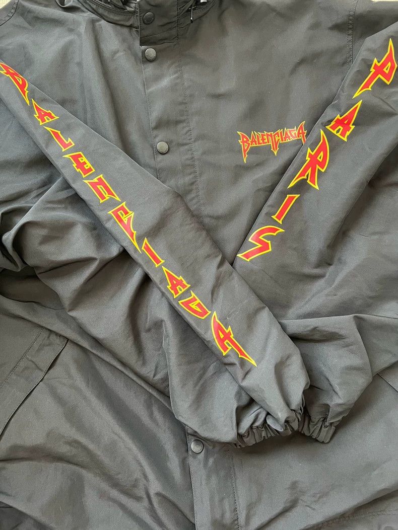 Balenciaga Balenciaga Flame Logo Windbreaker - dmc Size US M / EU 48-50 / 2 - 3 Thumbnail
