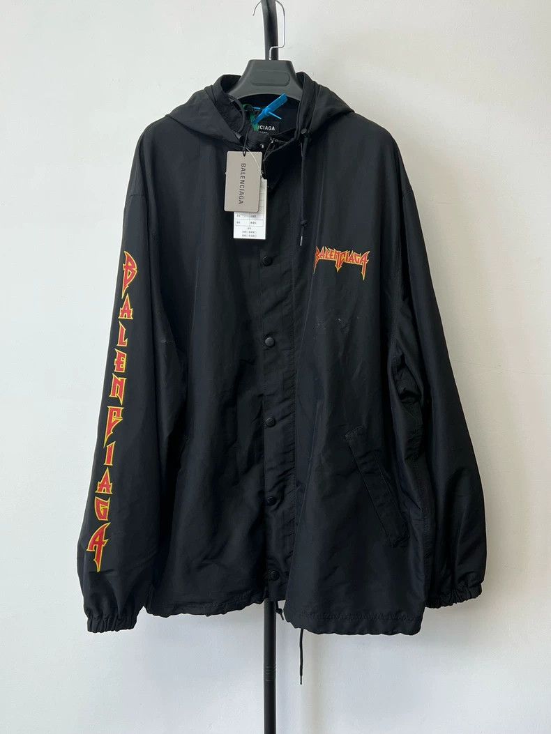 Balenciaga Balenciaga Flame Logo Windbreaker - dmc Size US M / EU 48-50 / 2 - 2 Thumbnail