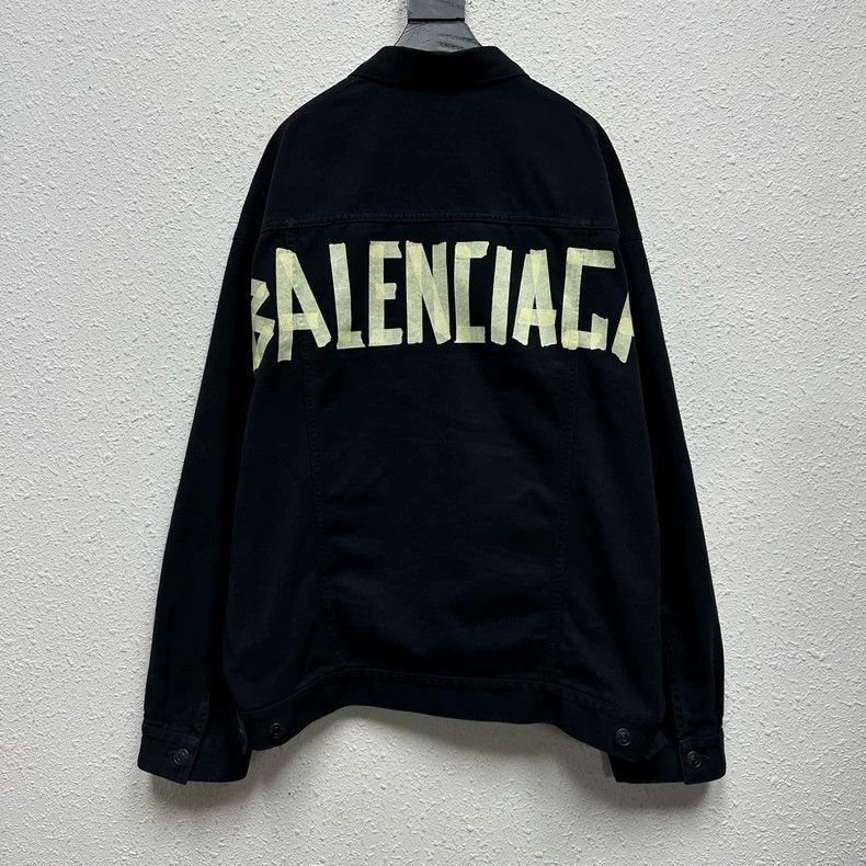 Balenciaga Balenciaga Black Denim Jacket - dmc Size US M / EU 48-50 / 2 - 2 Thumbnail