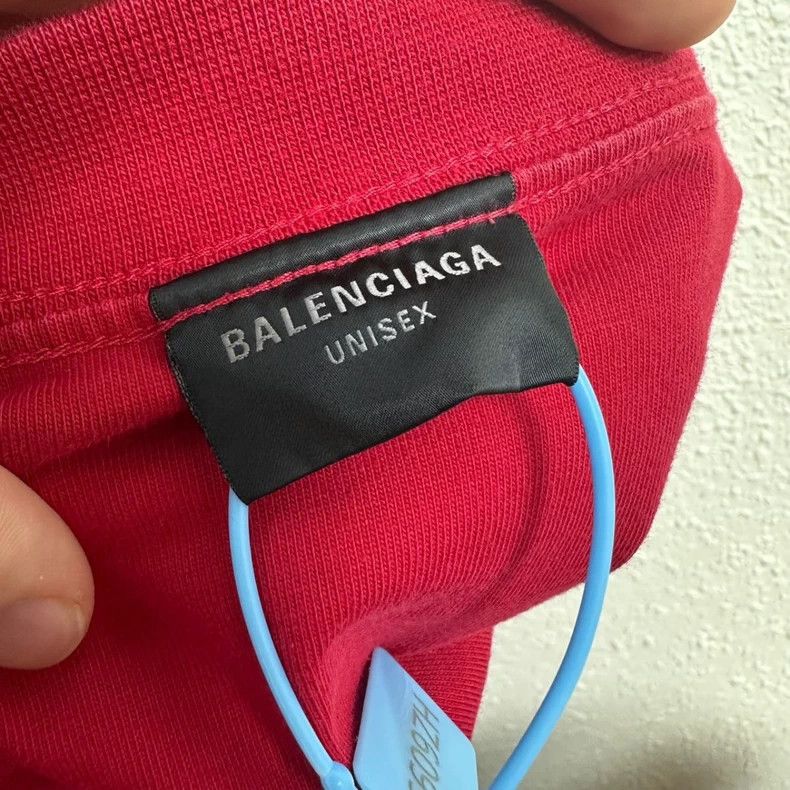 Balenciaga Mirror Letter Embroidered Tee - dmc