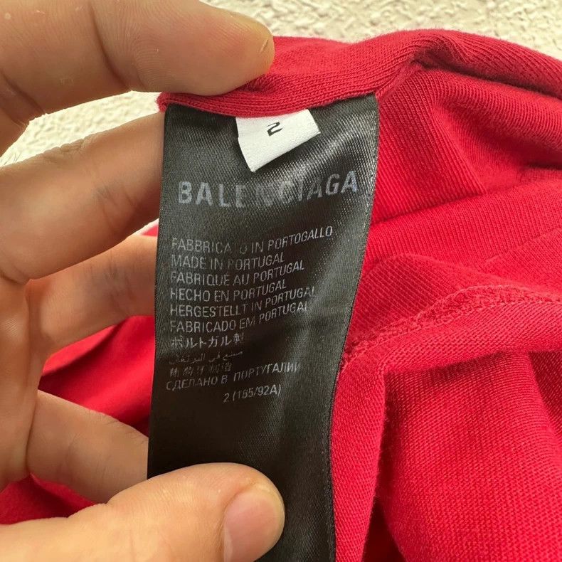 Balenciaga Mirror Letter Embroidered Tee - dmc