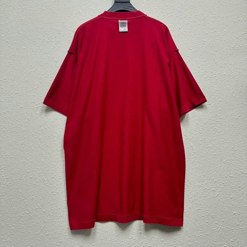 Balenciaga Mirror Letter Embroidered Tee - dmc