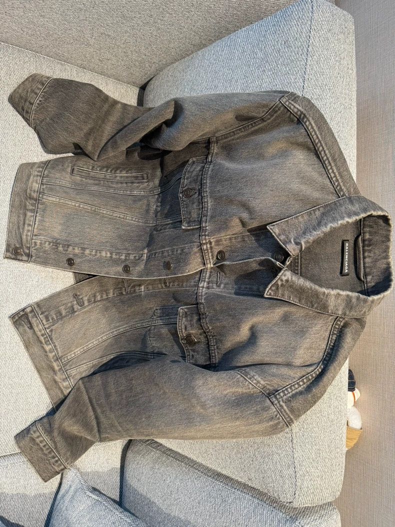 Balenciaga Balenciaga Denim Jacket Size 48 - dmc Size US M / EU 48-50 / 2 - 2 Thumbnail