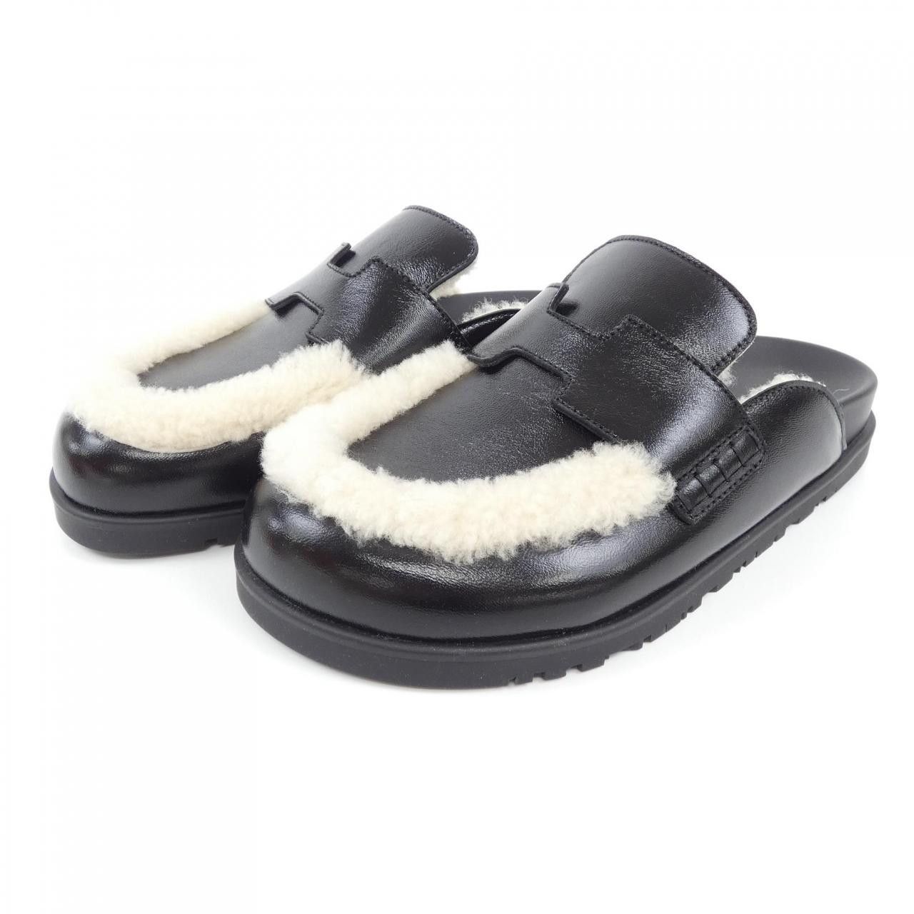 Hermes Hermes Hermes Shearling Shoes Natural Material Shoes DUTY FREE for USA Size ONE SIZE - 3 Thumbnail