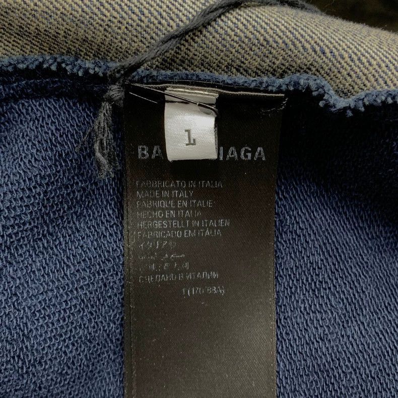 Balenciaga Balenciaga Distressed Denim Layered Jacket - dmc Size US S / EU 44-46 / 1 - 6 Thumbnail