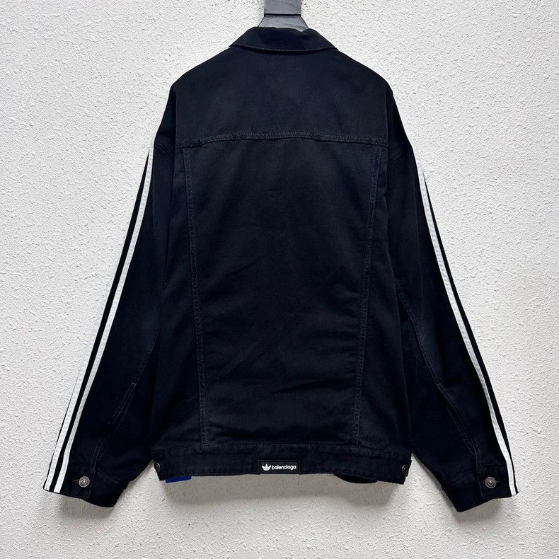 Balenciaga Balenciaga Adidas Distressed Denim Jacket - dmc Size US S / EU 44-46 / 1 - 2 Thumbnail