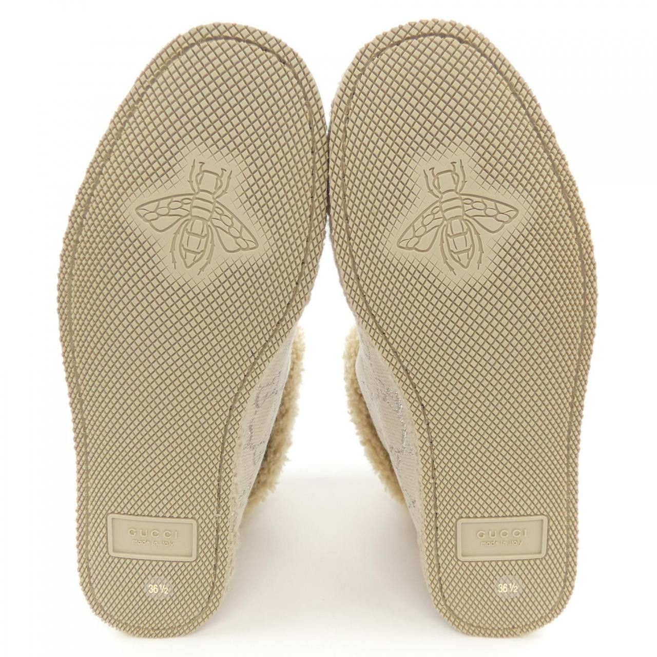 Gucci Gucci Gucci Shearling Boots Natural Material Shoes 629086 2C810 DUTY FREE for USA Size ONE SIZE - 4 Thumbnail