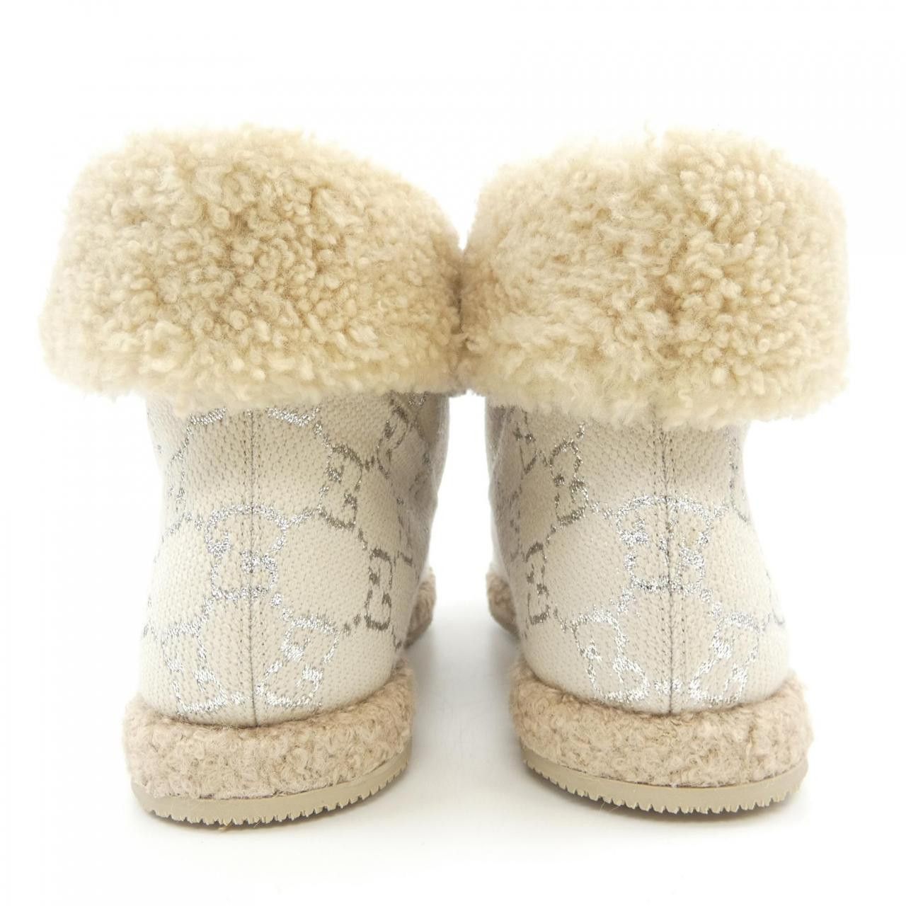 Gucci Gucci Gucci Shearling Boots Natural Material Shoes 629086 2C810 DUTY FREE for USA Size ONE SIZE - 5 Thumbnail