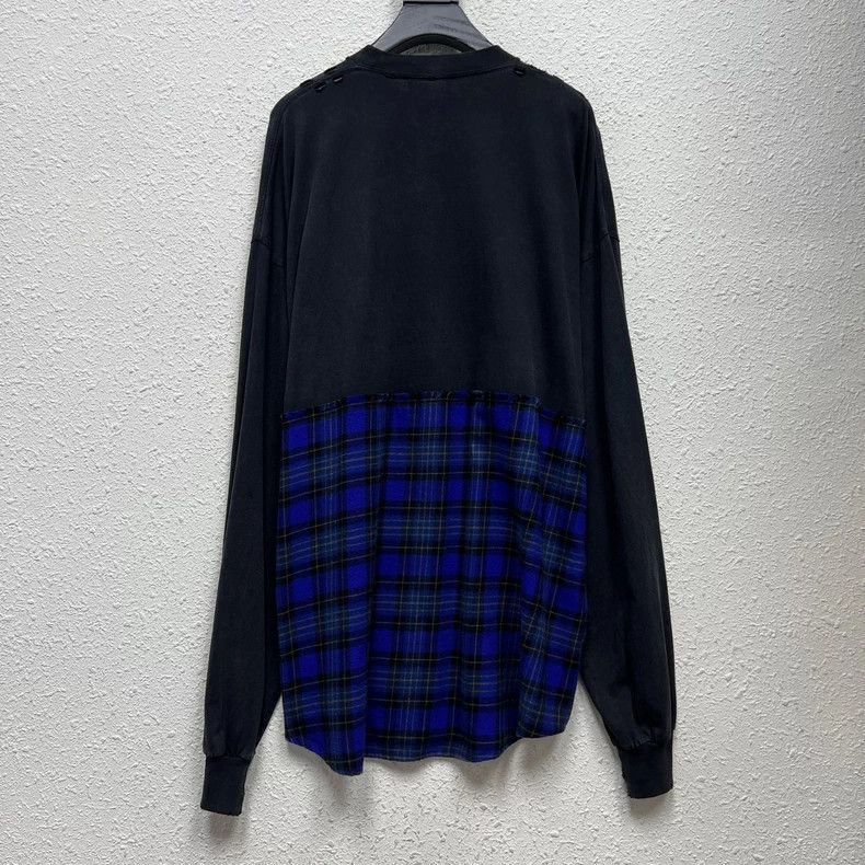 Balenciaga Balenciaga Layered Plaid Panel Shirt - dmc Size US M / EU 48-50 / 2 - 2 Thumbnail
