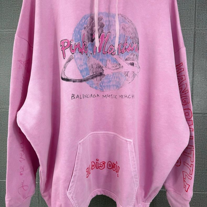 Balenciaga Balenciaga Pink Martini Limited Hoodie - dmc Size US M / EU 48-50 / 2 - 3 Thumbnail