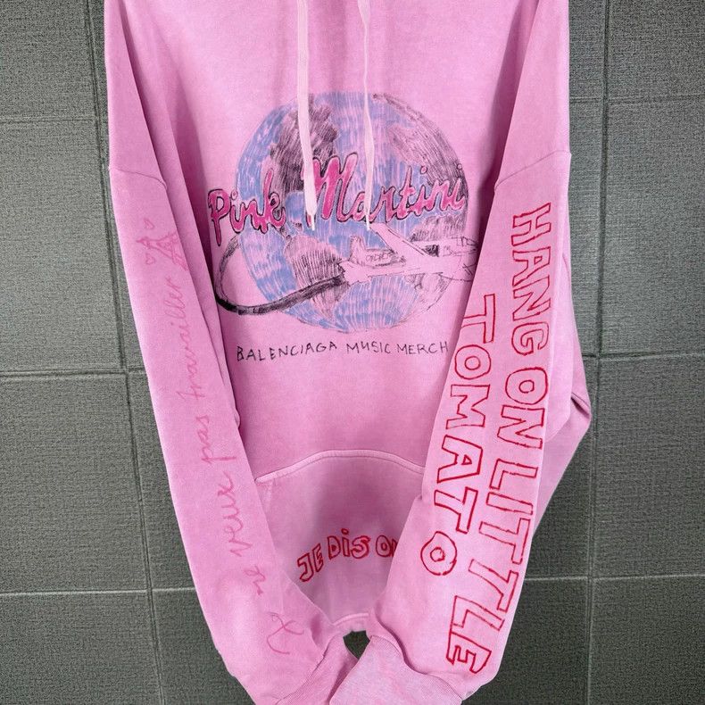 Balenciaga Balenciaga Pink Martini Limited Hoodie - dmc Size US M / EU 48-50 / 2 - 2 Thumbnail