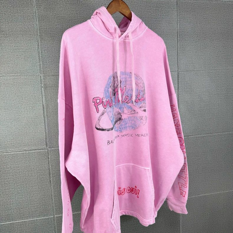Balenciaga Balenciaga Pink Martini Limited Hoodie - dmc Size US M / EU 48-50 / 2 - 4 Thumbnail