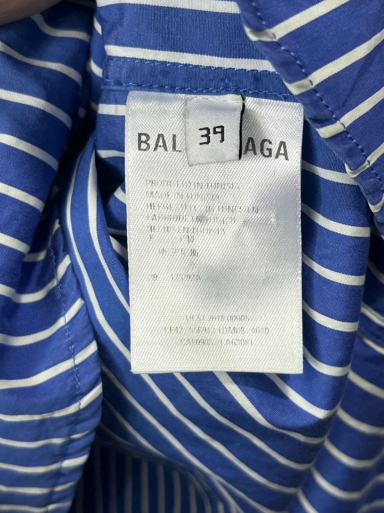 Balenciaga Balenciaga Blue Striped Shirt - dmc Size US M / EU 48-50 / 2 - 8 Thumbnail