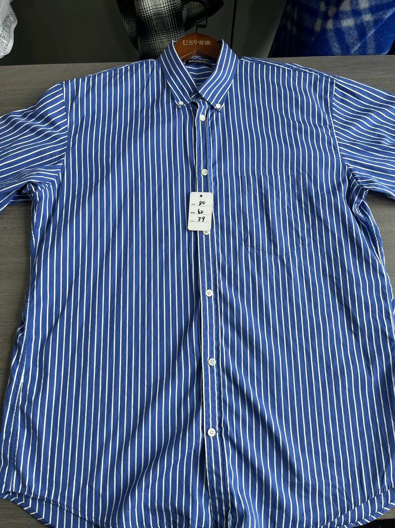 Balenciaga Balenciaga Blue Striped Shirt - dmc Size US M / EU 48-50 / 2 - 7 Thumbnail