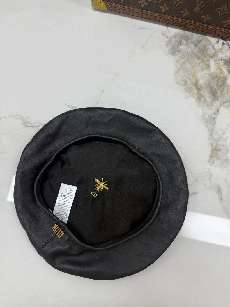 Dior Dior Full Leather Beret Size 58 - dmc Size ONE SIZE - 4 Thumbnail