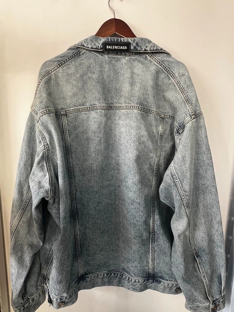 Balenciaga Balenciaga Gray Washed Denim Jacket - dmc Size US M / EU 48-50 / 2 - 5 Thumbnail
